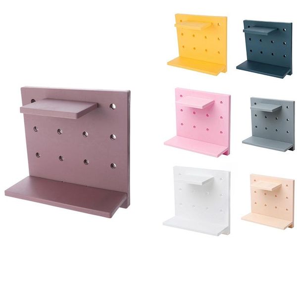 

kitchen storage & organization punch-household hole board wall rack bathroom shelf hanging organizer closet