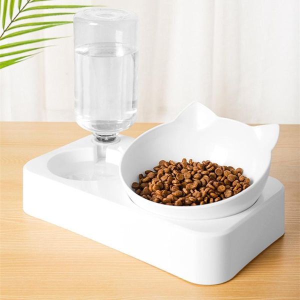 

cat bowls & feeders gravity water and food bowl 0-15Â°adjustable tilted set for