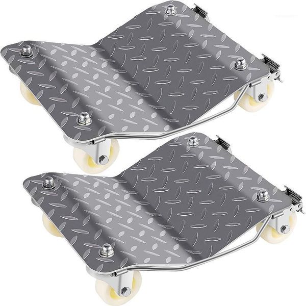 

2pcs tire wheel dollies 1500lbs/680kg skates car van positioning trolley ball bearings recovery jack auto moving atv parts1