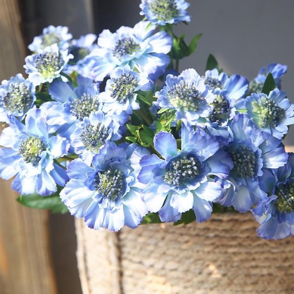 

decorative flowers & wreaths the blue potted artificial flower fake silkÂ bouquet for festival kitchen home wedding decoration indoor