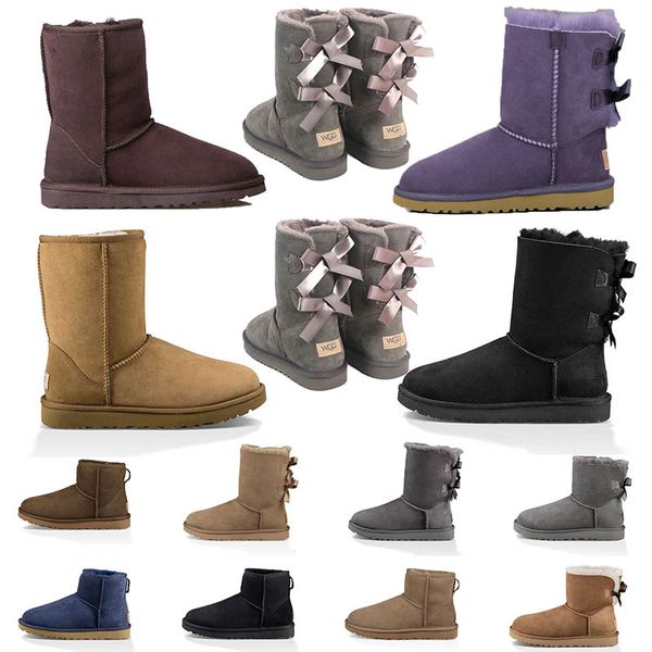 Mulheres moda luxo bota de neve manter quente inverno luxurys designer botas ao ar livre andando correndo preto marinho azul rosa cor-de-rosa cetim middle tornozle montes