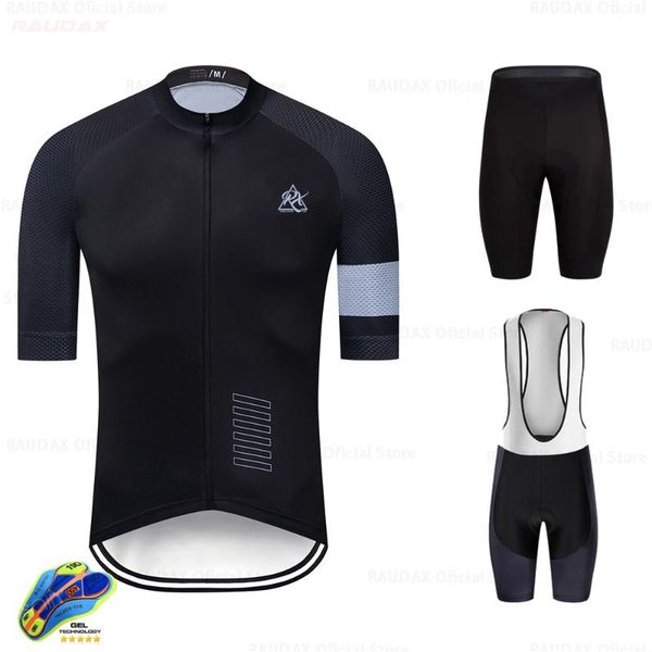 

racing sets 2021 man style cycling jersey short sleeve bicycle clothing sportswear kit mtb bike wear triathlon, Black;blue