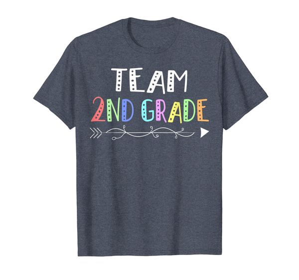 

team 2nd grade tribe happy first day of back to school shirt, White;black