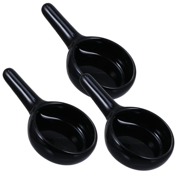 

mats & pads 3pcs incense holder ceramic candle tray small stand with hnadle