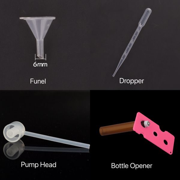 

perfume bottle refilling tools 4 pcs set essential oil roller ball bottles opener funnel 3ml dropper and pump head