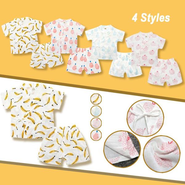 

pajamas children's summer kids boys girls clothes set short sleeve home wear suit baby 2pcs casual outfits, Blue;red
