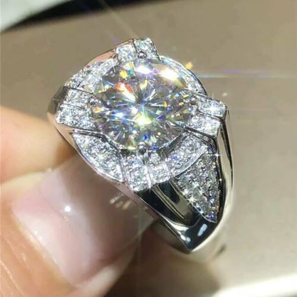 

cluster rings exquisite cubic zircon for women wedding party luxury shining crystal finger ring silver color jewelry anniversary gifts, Golden;silver