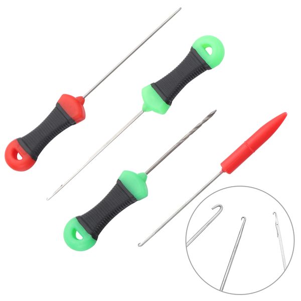 1-4pcs Carpa Pesca Bishie Bait Bait Drill Baiting Ago Gate Pellet Capelli Punti per capelli Splicing Making Strumenti Accessori di caricamento