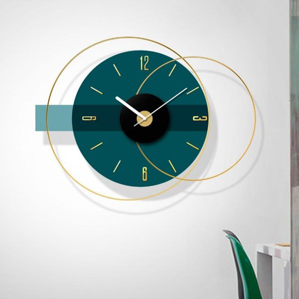 

wall clocks modern minimalist luxury clock living room creative silent watch large nordic metal home decor w6c