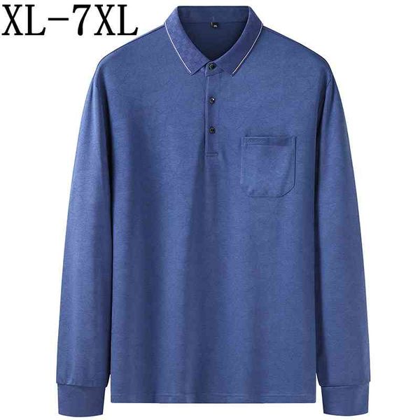 

men's polos large men's lapel, breathable shirt with pockets, 7xl, 6xl, 5xl, 2021, White;black