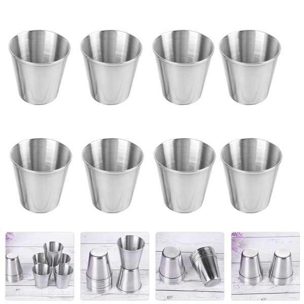 

mugs 6pcs stainless steel cups s portable drinking tumblers