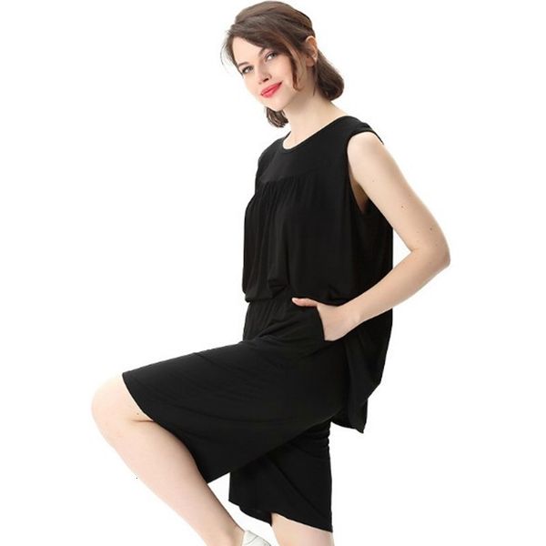 

women's sleepwear 2xl-7xl summer plus size pajamas women leisure loose elastic cotton sleepwear set vest home pant two-piece suit, Black;red