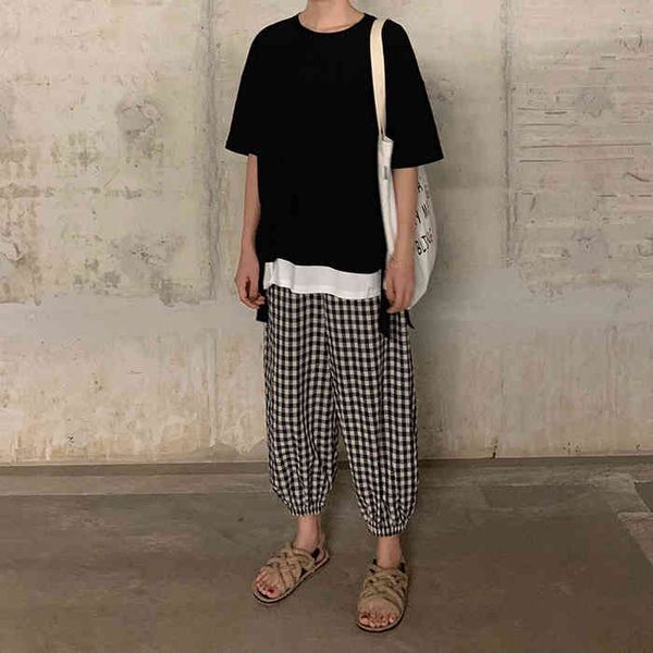

polos ytx364 super fire ins design niche short korean loose wild shirt, White
