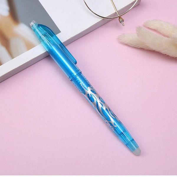 

gel pens cute office school magic erasable pen set 0.5mm washable handle for students gift blue black ink kawaii stationery