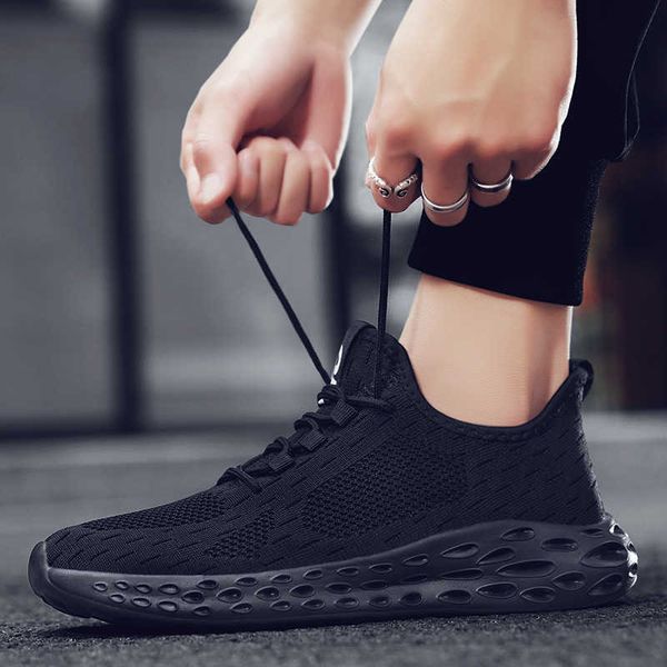 

men running shoes simple, fashionable and breathable men's new flying sports shoes in spring traniers sneakers