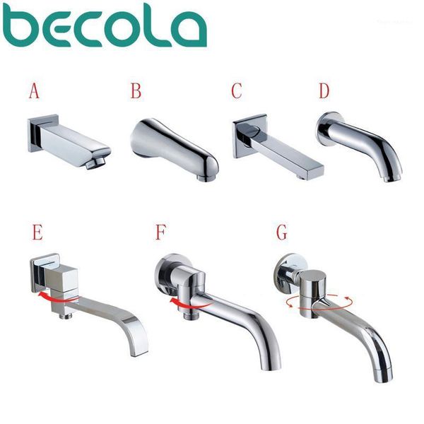 

wall mounted faucet spout square and round brass chrome spouts shower accessories1