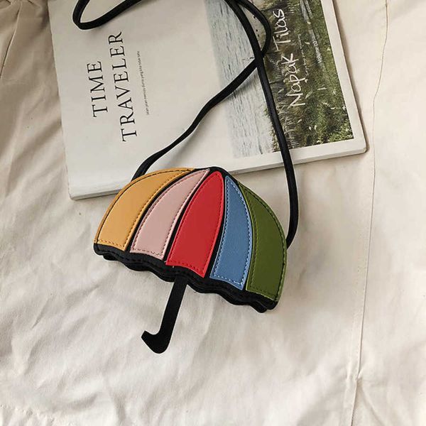 

bag children's bag 2021 spring and summer new single shoulder rainbow umbrella mini messenger