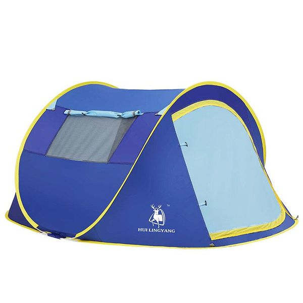 

outdoor camping tents single-layer quick open tabernacle durable fiberglass skeleton hiking tent and shelters