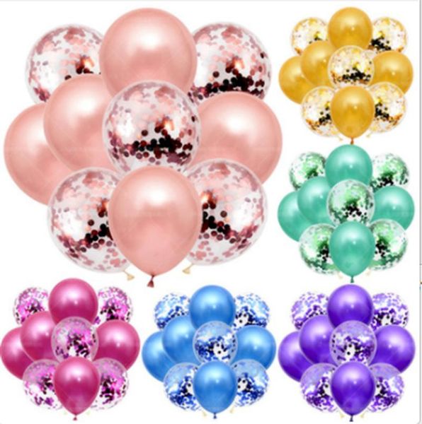 

party decoration 10pcs confetti glitter balloons birthday rose gold helium ballons boy girl baby shower toy