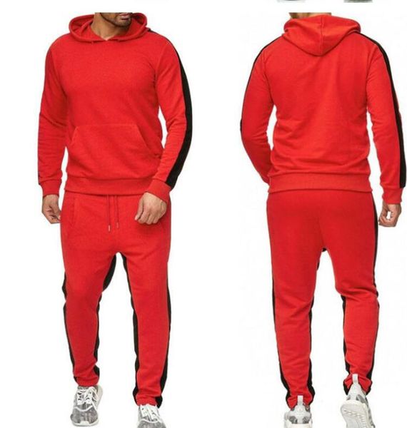 

fashion designer men's tracksuits hoodie casual wear multicolor plush jogging suit casual pants suits-3xl, Gray