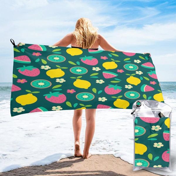 

towel ultralight compact quick drying tropical fruit microfiber camping hiking hand face outdoor travel kits