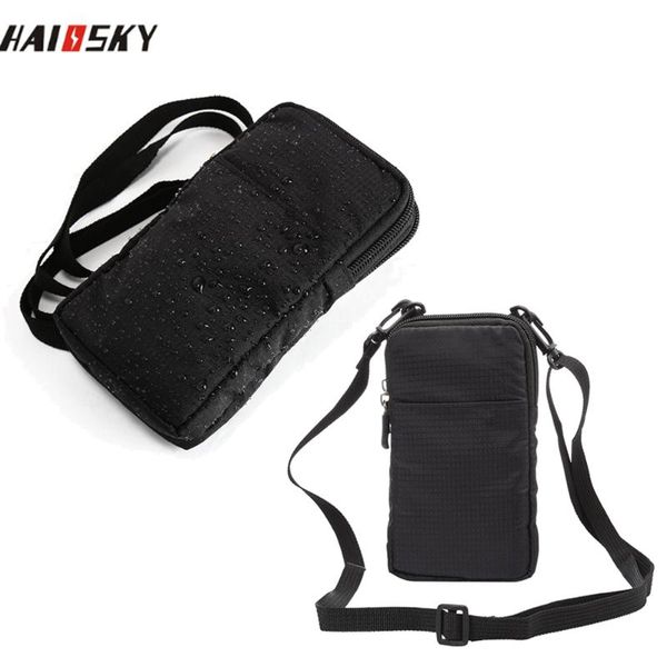 

smartphone waterproof case zipper hook loop belt outdoor sports mobile phone pouch holster cover shoulder bag cell cases