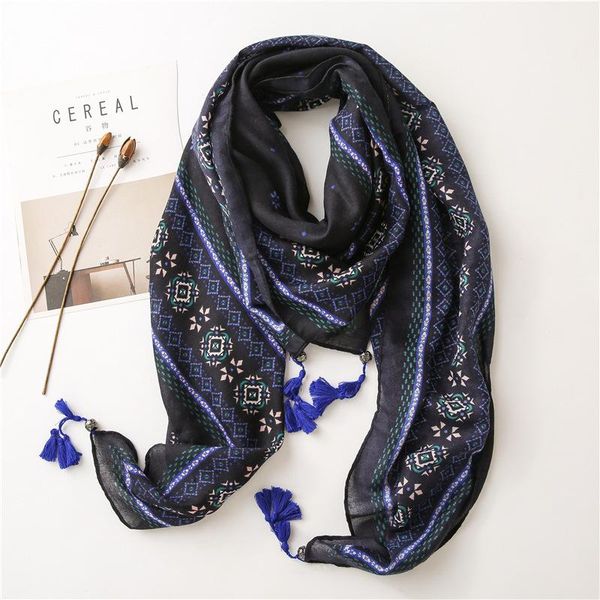 

scarves 2021 brand cotton women scarf sprint winter warm shawls wraps ladies bandana pashmina beach hijabs stoles foulard, Blue;gray