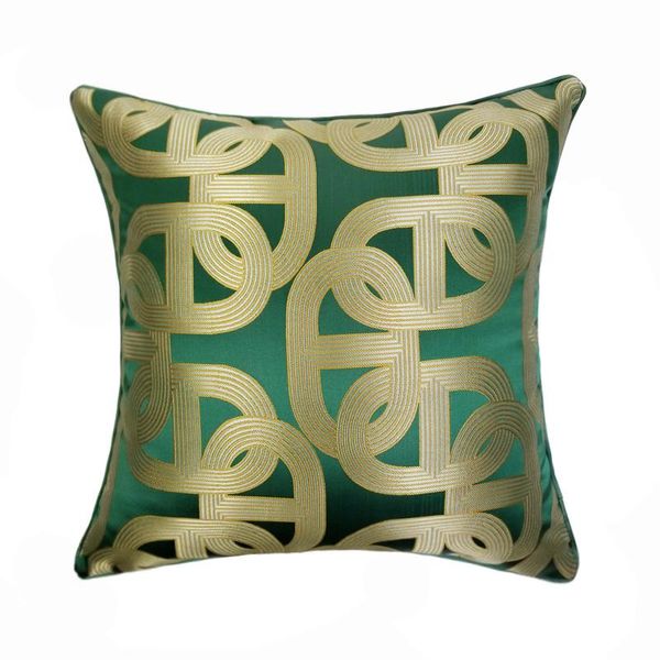 

cushion/decorative pillow modern woven geometry home decorative dark green chain case soild sofa chair cushion cover 45x45 cm 1pc/lot 2 type