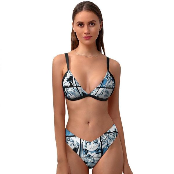 

one-piece suits anime bikini swimsuit with ties sale cute swimwear pool 2 piece for chubby bathing suit