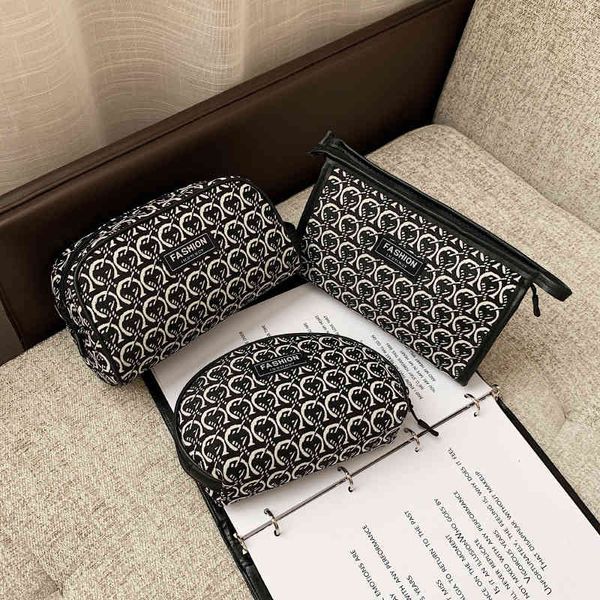 

cosmetic bag style women's portable large capacity super fire multi-function washing storage