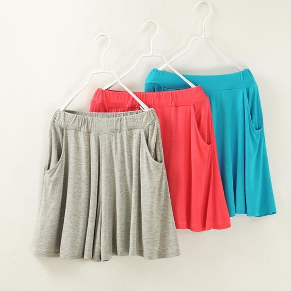 

discount sale girls modal shorts skirts 2014 summer pantskirt american and european women's culotte, White;black