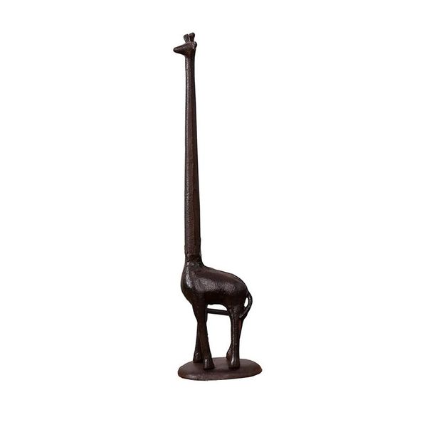

cast iron giraffe paper holder decorates bathroom toilet bath accessory set
