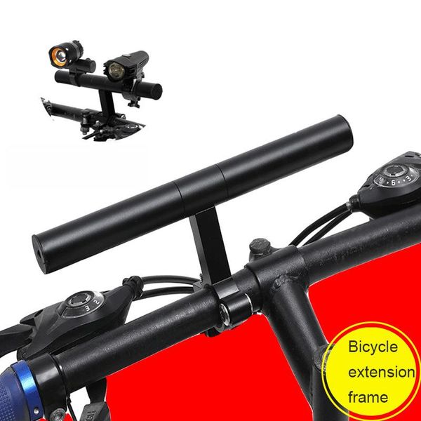 

bike handlebars &components holder handlebar extender bicycle frame extension mount multi-function bracket accessories