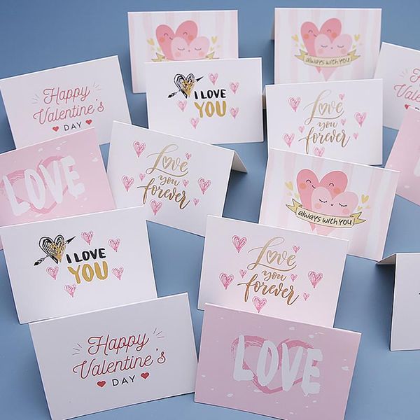 

greeting cards 20pcs heart happy birthday card balloon postcards for invitation baking cake flowers decoration