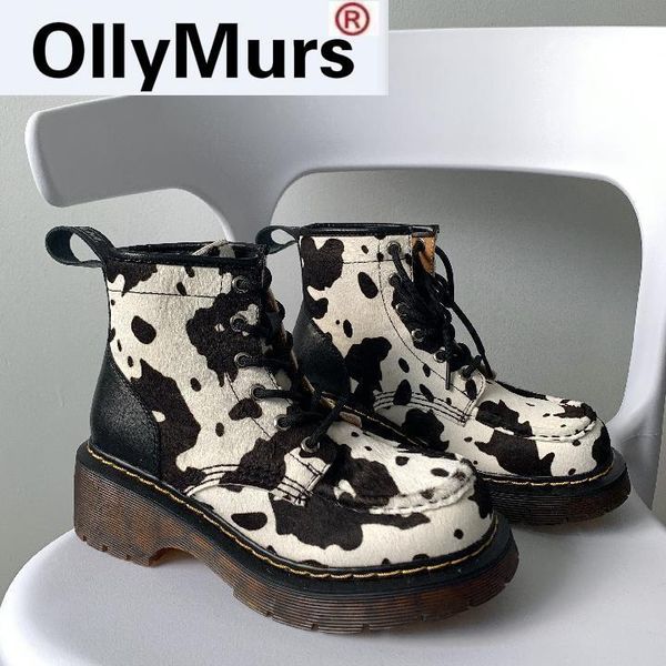 

women motorcycle boots autumn winter fashion solid color comfortable cow pattern female, Black