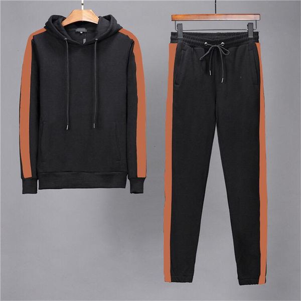 

2021mens tracksuits sweatsuits designer 2 piece sets hoodies solid color femme suit long sleeves jacket outwear stylist sports and leisure, Gray
