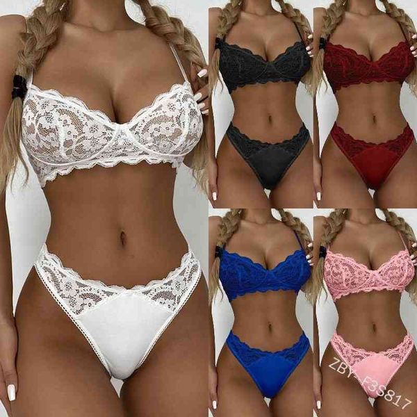 

new lingerie women's perspective lace seductive two-piece suit s817, Black;white