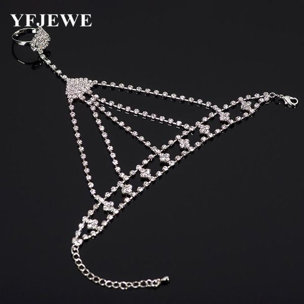 

link, chain 2021 handmade european & american charm bracelets bangles sivler plated crystal for women jewelry, Black