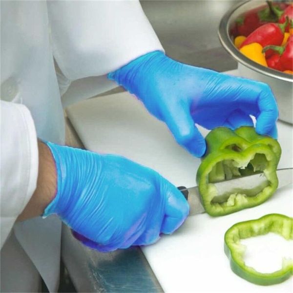 

disposable gloves 100 pcs latex rubber household cleaning experiment catering universal left and right hand for kitchen