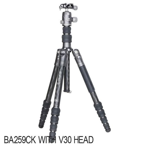 

benro ba259c ba259 portable tripod carbon fiber camera tripods slr stands 5 section max loading 16kg