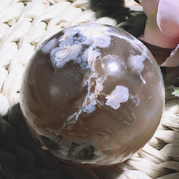 

cherry agate sphere decorative objects & figurines