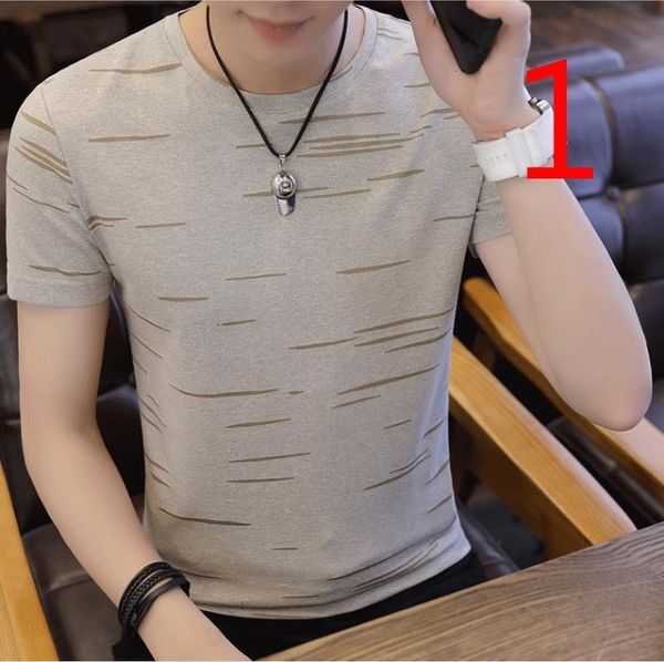 

men's t-shirts cotton t-shirt short-sleeved summer korean version the trend of self-cultivation h 2893, White;black