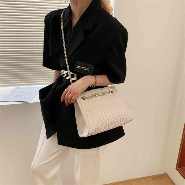 

women's 2021 summer new embroidered chain bag