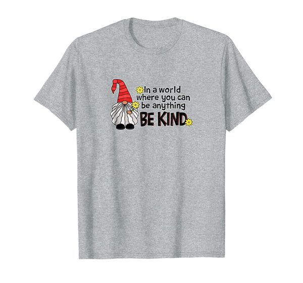 

kindness gnome t shirt garden gift whimsical, White;black