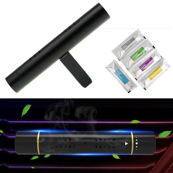 

set air conditioner vent outlet fragrance clip black car perfume diffuser with 5 aroma sticks freshener