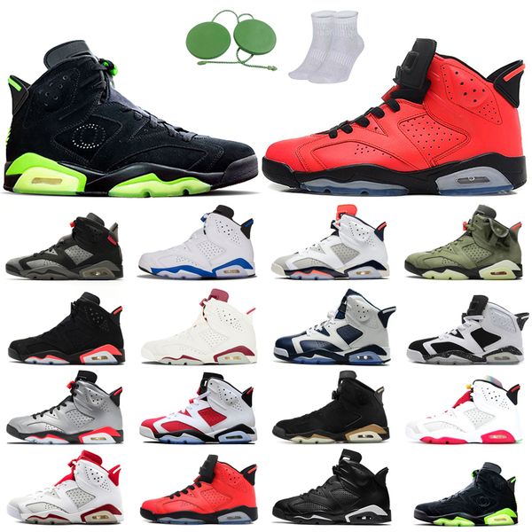 

6s man basketball shoes fashion colors infared unc tinker olympic marron hare dmp carmine black cat angry bull cool trainers flat nice breat