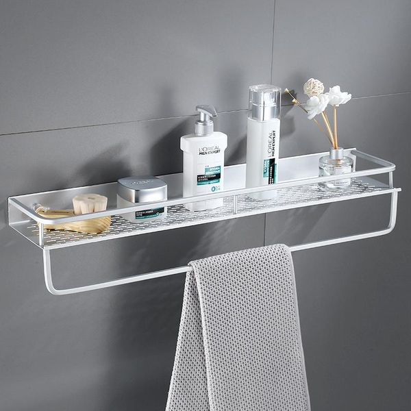 

bathroom shelves space aluminum towel shelf shower shampoo soap cosmetic kitchen condiment storage rack accessories
