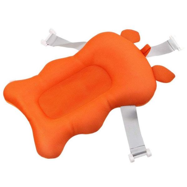 

bathing tubs & seats floating soft baby bath pillow and lounger born pad tub cushion (orange 2)