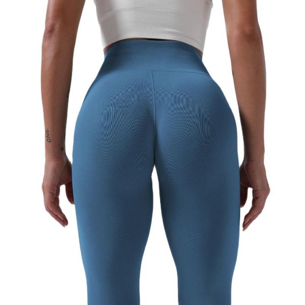 

women's leggings 2021 stretchy women tights seamless lightweight fashion pants high waist gym running sexy, Black