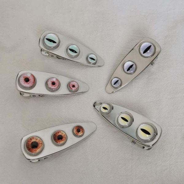 

hair clips & barrettes 1pc for women girl hairpin jewelry lattice retro brides clip goth injured eyes punk pins, Golden;silver